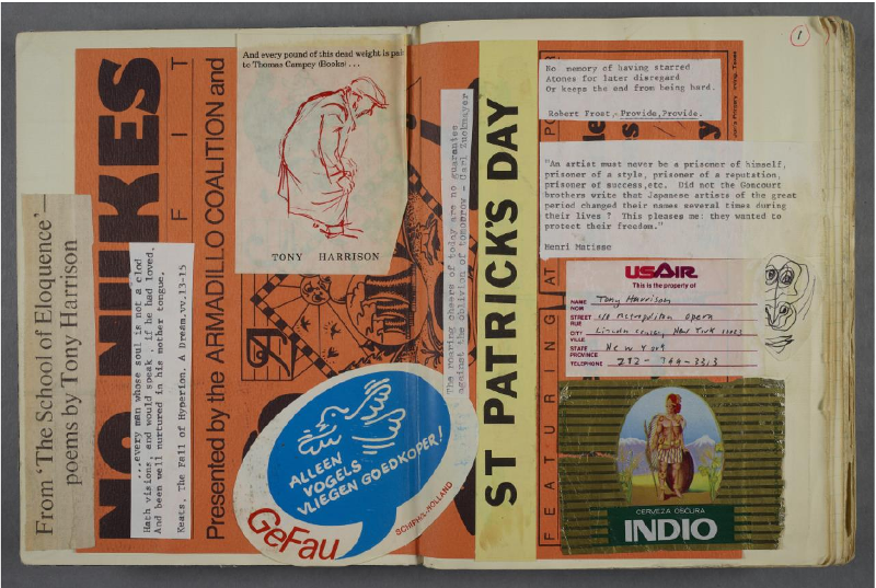 Notebook BC MS20c Harrison/03/SCH/01 © Tony Harrison