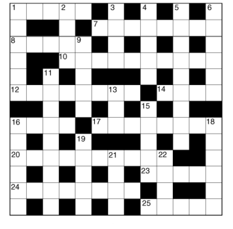 Image of a&nbsp;crossword puzzle